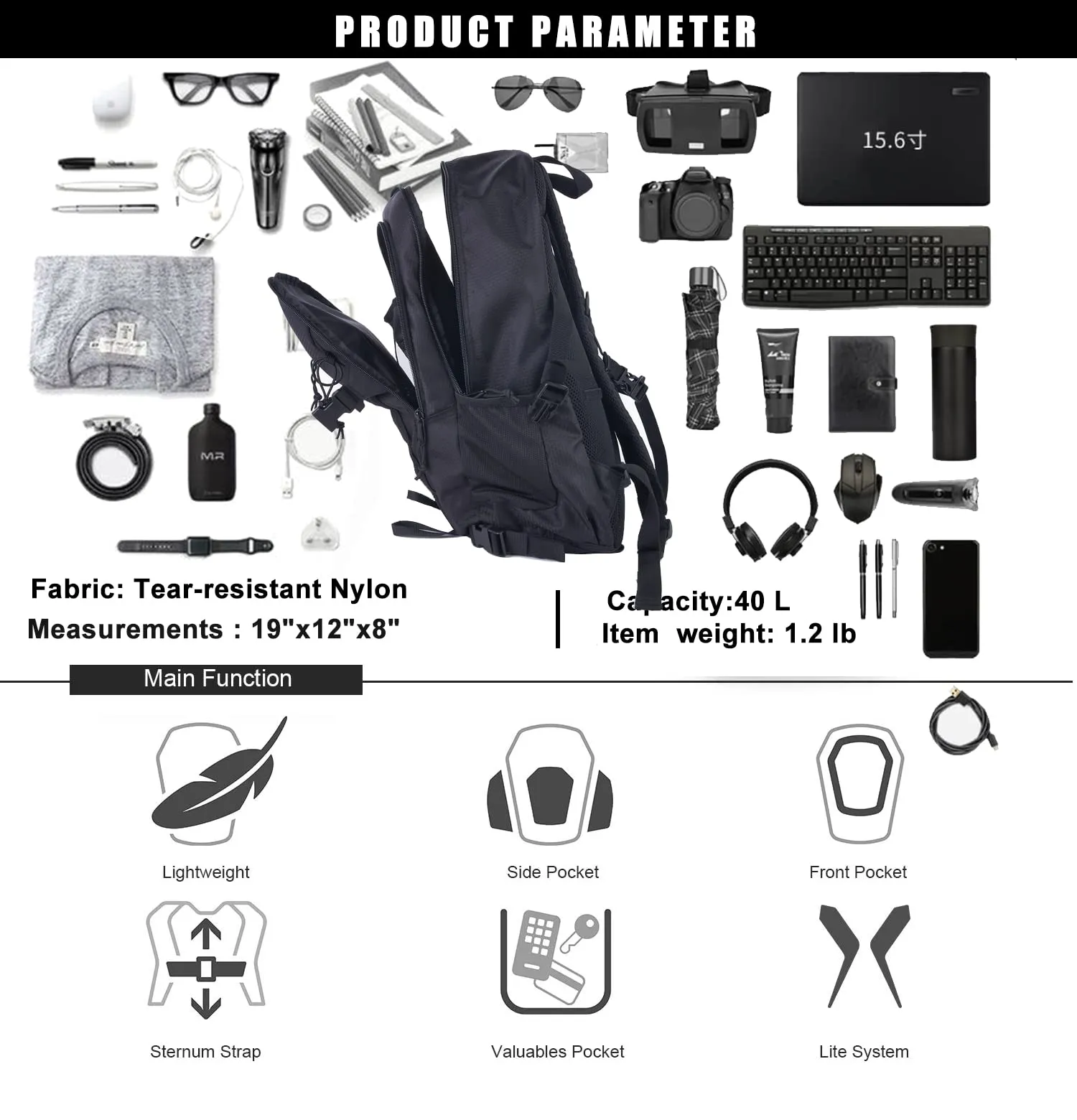 Large Capacity Hiking Backpack