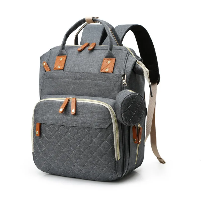 Large Capacity Lightweight Nylon Diaper Backpack