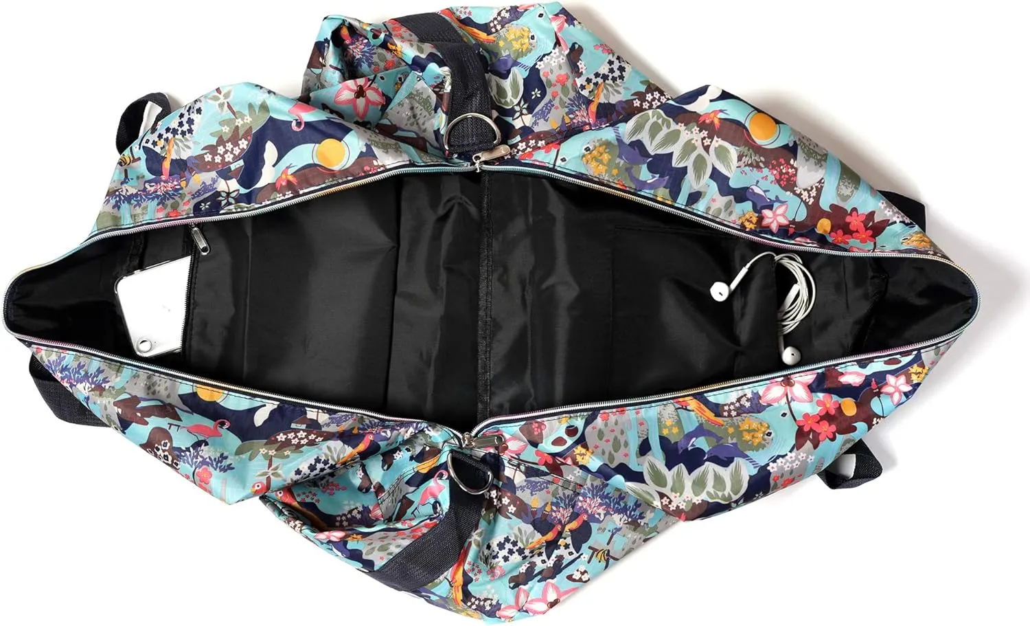 Large Foldable Travel Duffel Bag, Sports Tote Gym Bag For Women with Trolley Sleeve Weekender Overnight Carry On Checked Luggage Bag Hospital Bag Tote Shoulder Handbag Bag