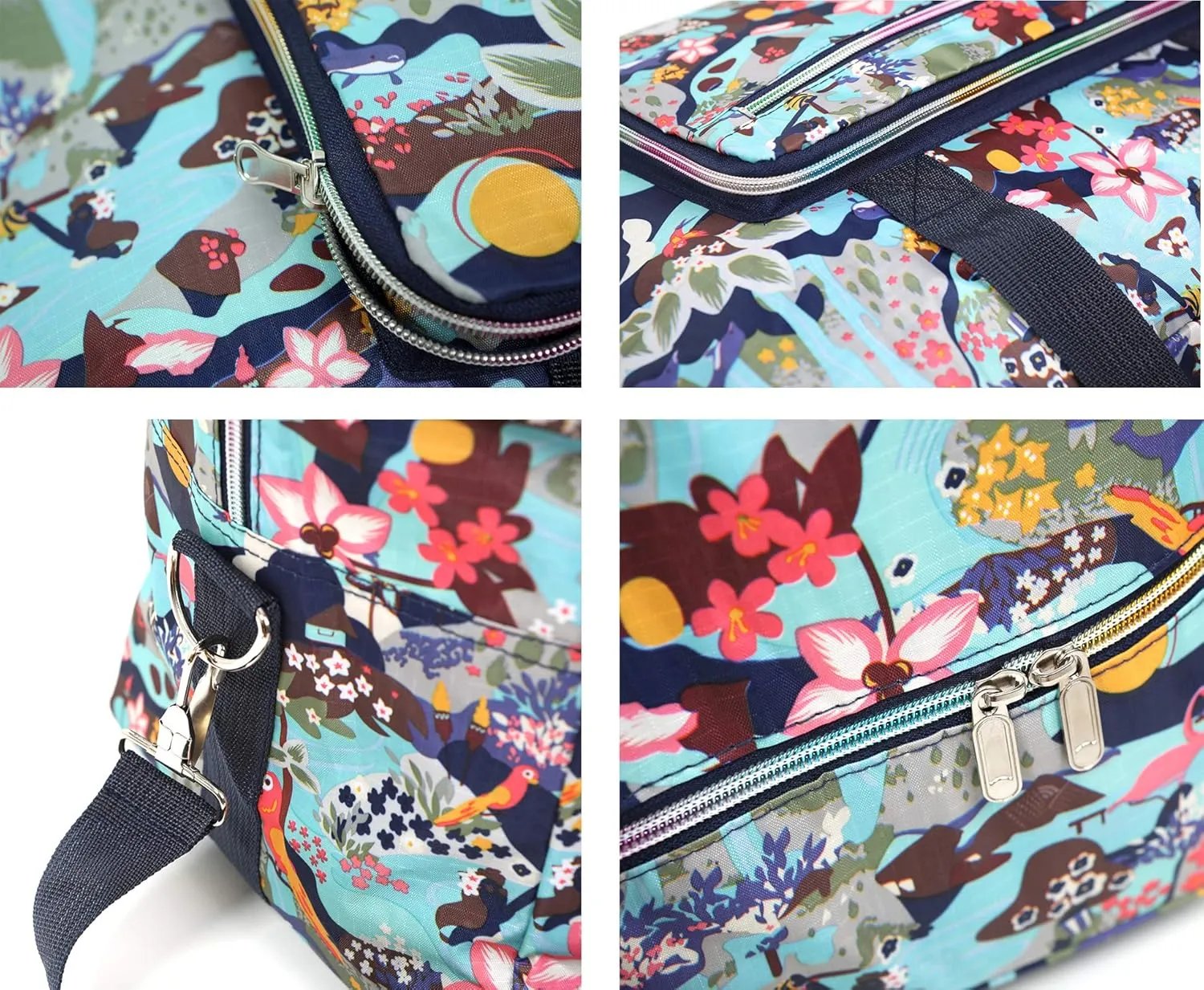 Large Foldable Travel Duffel Bag, Sports Tote Gym Bag For Women with Trolley Sleeve Weekender Overnight Carry On Checked Luggage Bag Hospital Bag Tote Shoulder Handbag Bag