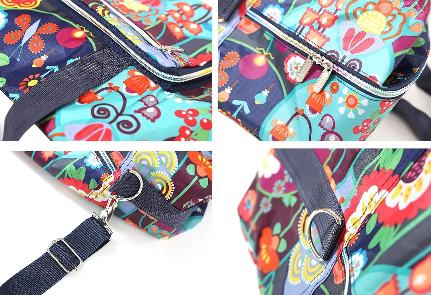 Large Foldable Travel Duffel Bag, Sports Tote Gym Bag For Women with Trolley Sleeve Weekender Overnight Carry On Checked Luggage Bag Hospital Bag Tote Shoulder Handbag Bag