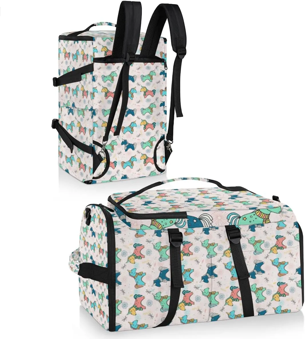 Large Sports Gym Bag With Shoe & Laptop Compartment 47L Waterproof Travel Duffel Bags for Men Women Cute Design Luggage Backpack Duffle Bag