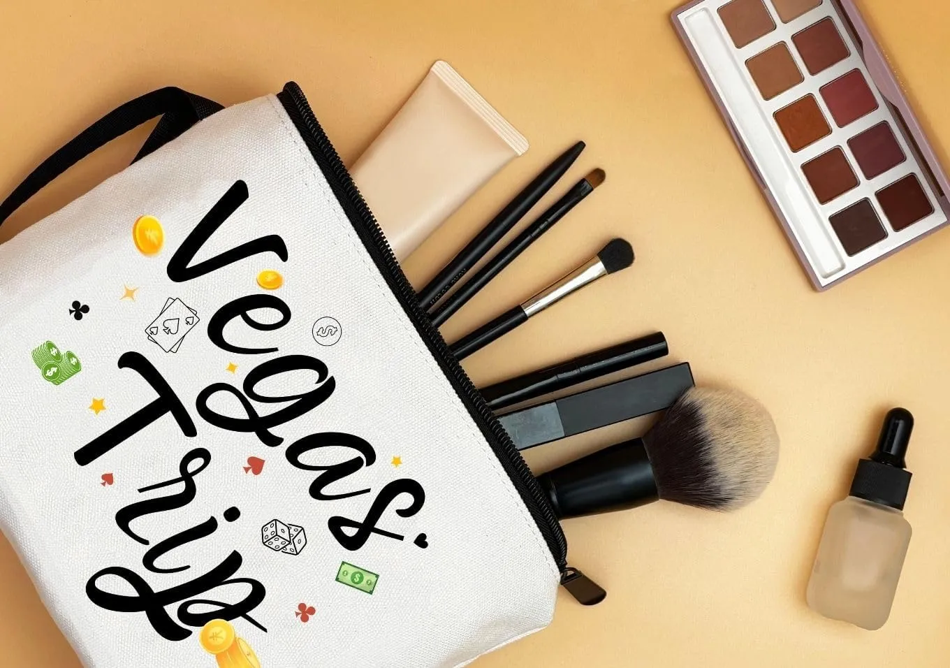 Las Vegas Souvenir,Vegas Purse,Vegas Gifts,Weekender Bags for Women,Small Cosmetic Bag Makeup Pouch,Vegas Trip Bridesmaid Wedding Gift,Fun Girls Trip Gifts,Vegas Bachelorette Gift