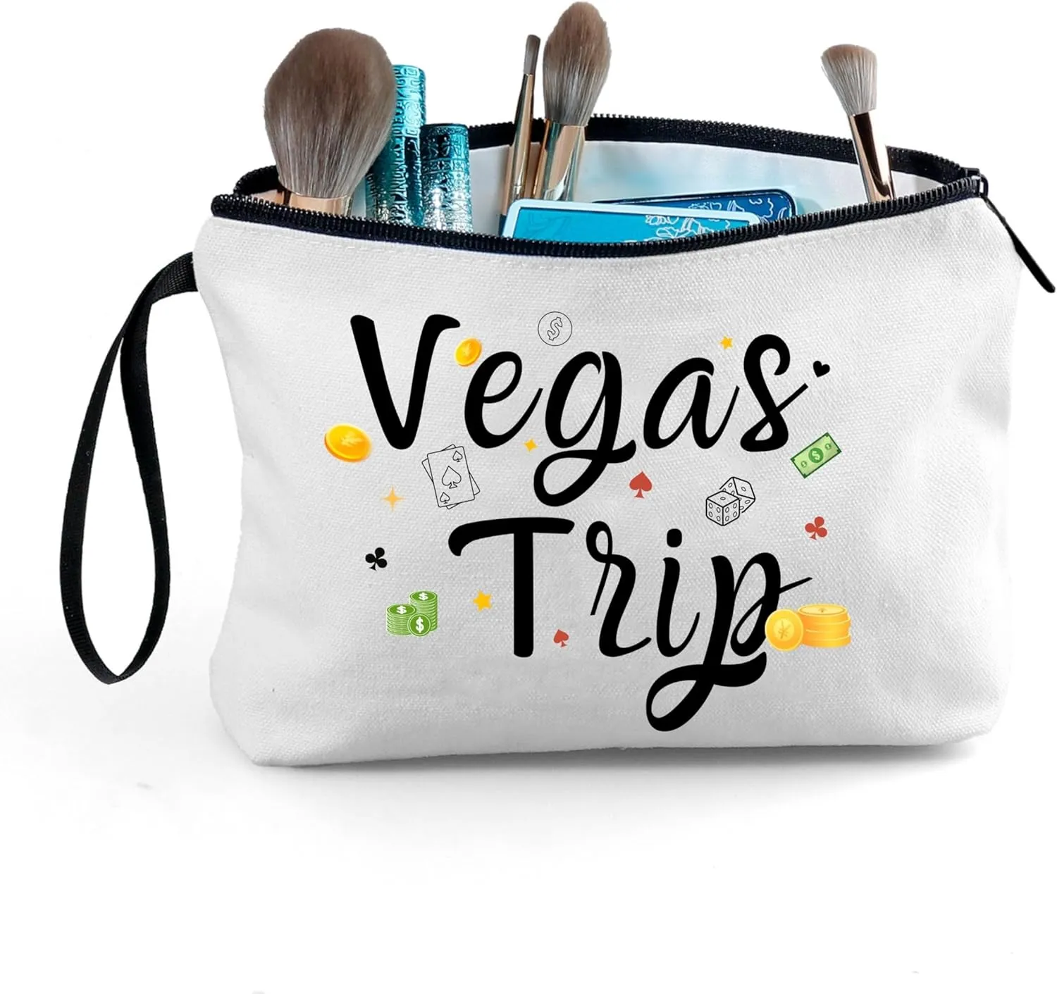 Las Vegas Souvenir,Vegas Purse,Vegas Gifts,Weekender Bags for Women,Small Cosmetic Bag Makeup Pouch,Vegas Trip Bridesmaid Wedding Gift,Fun Girls Trip Gifts,Vegas Bachelorette Gift