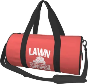 Lawn Enforcement Officer Duffel Bag Gym Bag Travel Sports Tote Large Foldable Beach Swim Yoga0