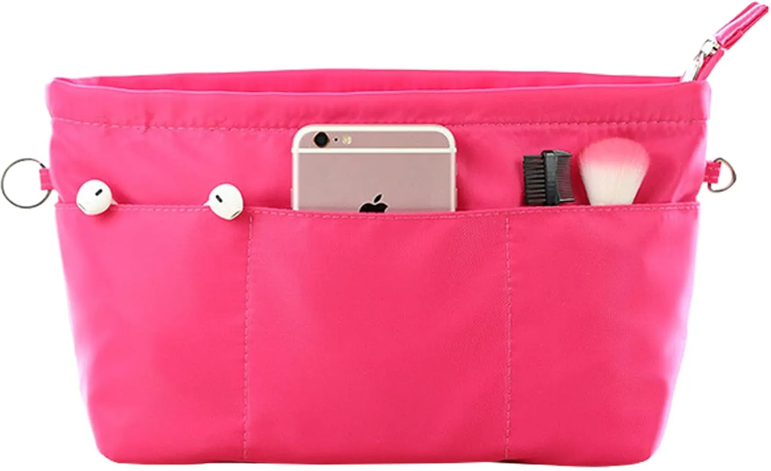 Lckaey purse organizer insert for neverfull gm mm graceful pm insert on the go purse organizer 3055red-L