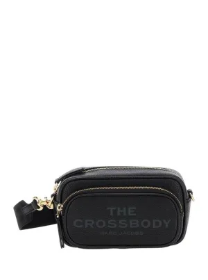 Leather Crossbody Bag With Gold-Tone Hardware