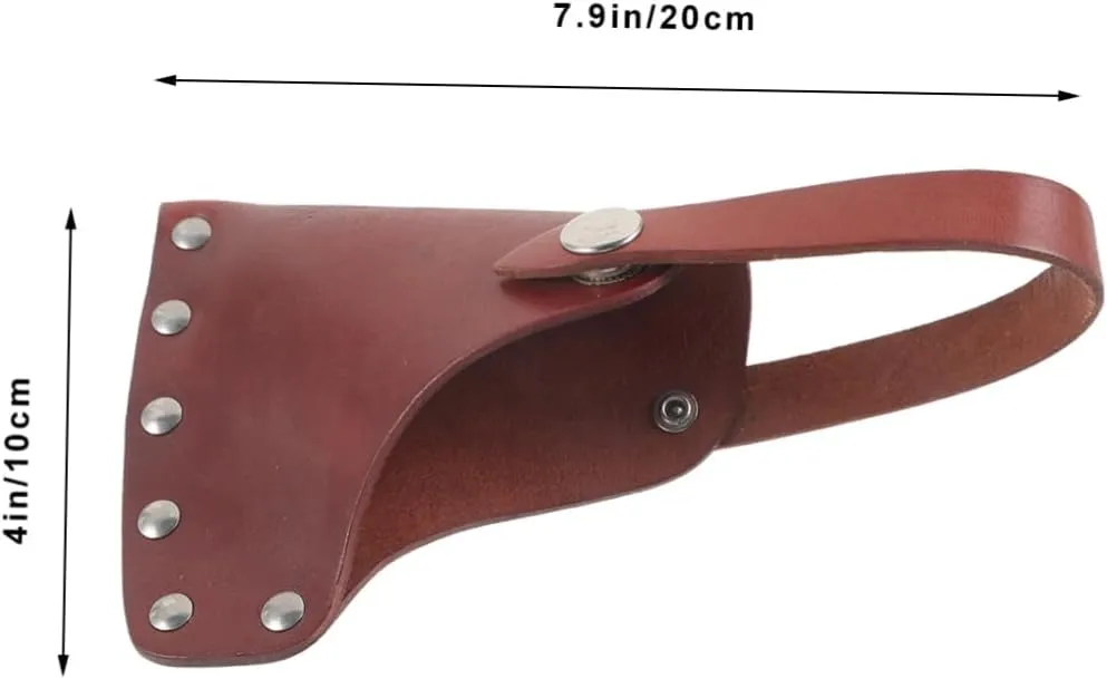 Leather Protector Cover for Outdoor Activities Durable Hatchet Cover with Quick Release Button for Hiking Camping and Hunting