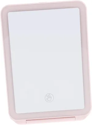 Led Makeup Mirror Large Square Mirror Light Portable Travel for Women's Vanity
