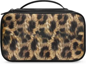 Leopard Makeup Bag for Women Small Size Toiletry Bags for Lady Custom Toiletry Travel Kit Bags Bathroom Shaving Bag Pockets Dopp Kit Sutable Going Out Weekend Party