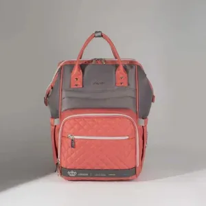 LEQUEEN 7TH Generation Diaper Bag – Gray-Orange