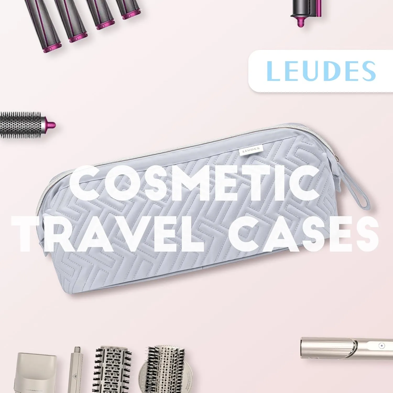 Leudes Hair Tools Travel Bag for Shark Flexstyle Carrying Case Portable Shark Hair Air Wrap Dryer Case Waterproof Dustproof Flat Curling Iron Travel Organizer