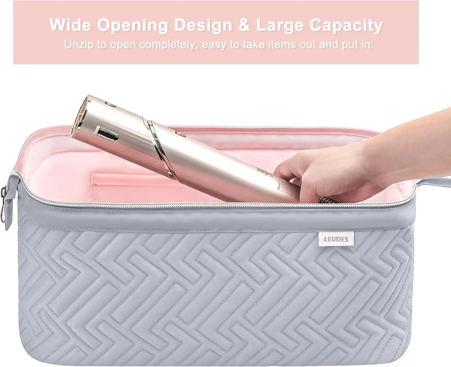Leudes Hair Tools Travel Bag for Shark Flexstyle Carrying Case Portable Shark Hair Air Wrap Dryer Case Waterproof Dustproof Flat Curling Iron Travel Organizer