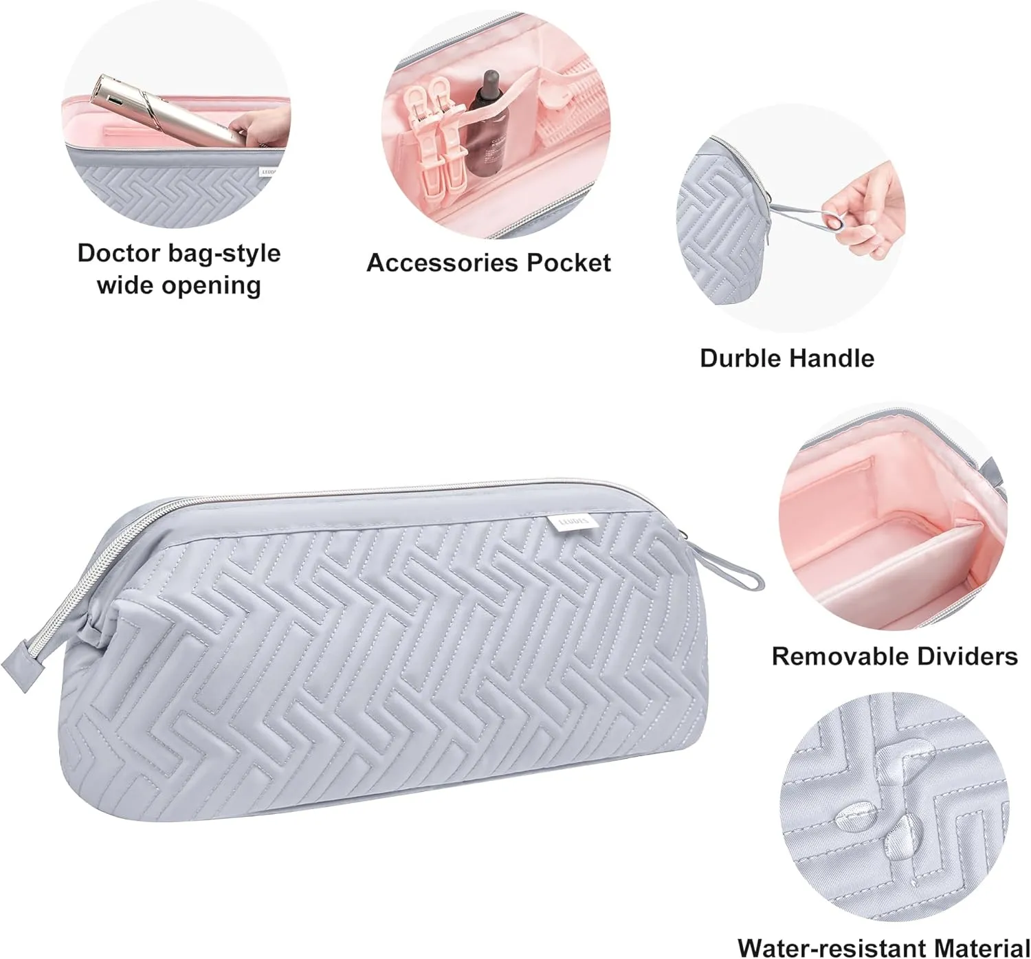 Leudes Hair Tools Travel Bag for Shark Flexstyle Carrying Case Portable Shark Hair Air Wrap Dryer Case Waterproof Dustproof Flat Curling Iron Travel Organizer