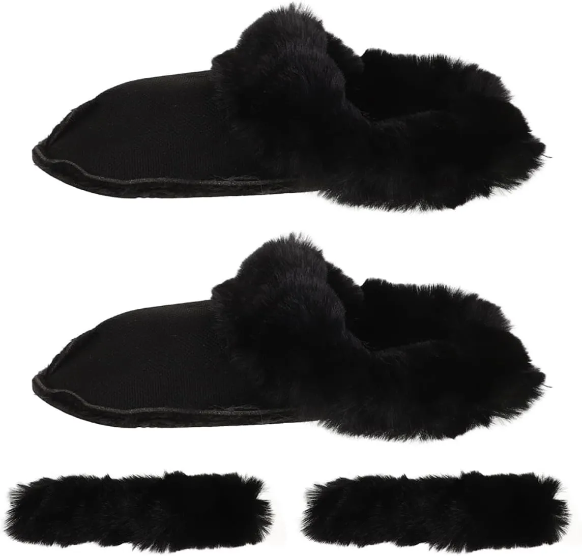 LIFKOME Warmth Comfort: Plush Lined Insoles for Winter Clogs Long Hair Insulation Liners for Women's Shoes