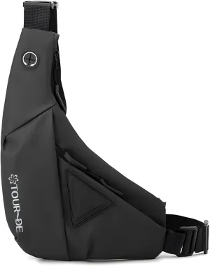 Lightweight Anti-Theft Crossbody Travel Bag - Waterproof Slim Sling Bag for Men and Women - Sleek Modern Design