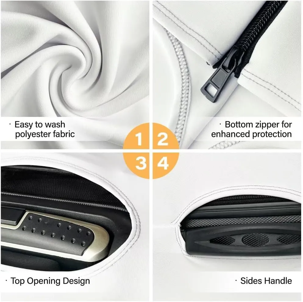 Lightweight Suitcase Cover - Fashion Luggage Covers with Stylish Prints Anti-Scratch Design Anti Theft Portable for Airplane Checked Bags Butterfly