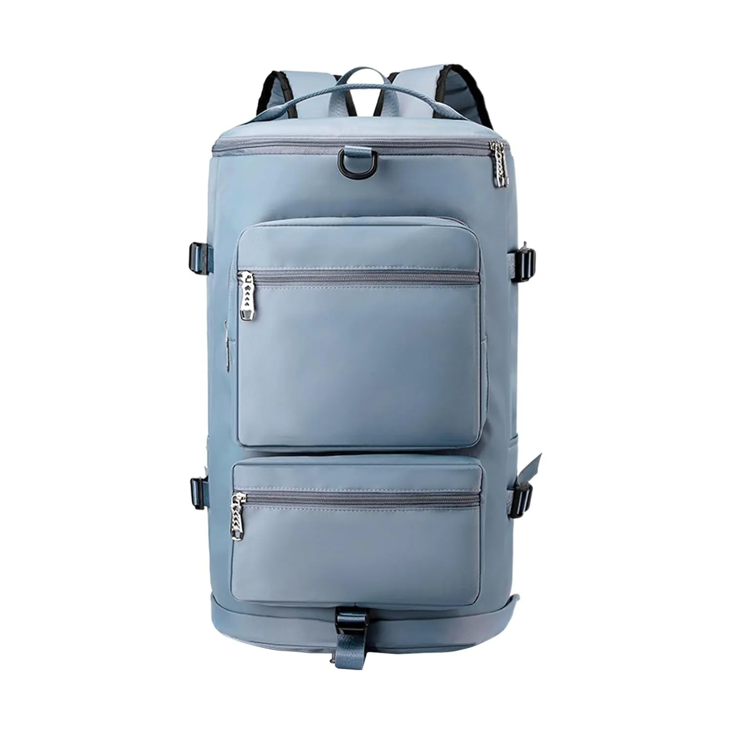 Lightweight Travel Bag Fitness Moving Storage Duffel Multifunctional Large Capacity Adjustable Straps Multi Layers Great Load Bearing Shoulder Blue