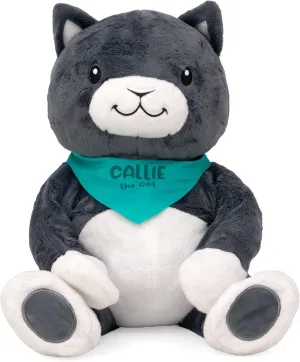 Lilly's Love Weighted Stuffed Animal, 5lb | Sensory Weighted Plush for Kids and Adults | Machine Washable Plushies w/Removable Inner | Calming Weighted Stuffed Animals for Anxiety, Callie The Cat