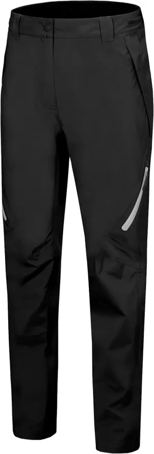Little Donkey Andy Women's Lightweight Waterproof Rain Pants Breathable Hiking Pants for Outdoor Fishing