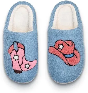 Living Royal Plush Slippers, Cozy Non-Slip Rubber Sole, Soft 100% Polyester, Silly Funny Comfortable Fuzzy Design