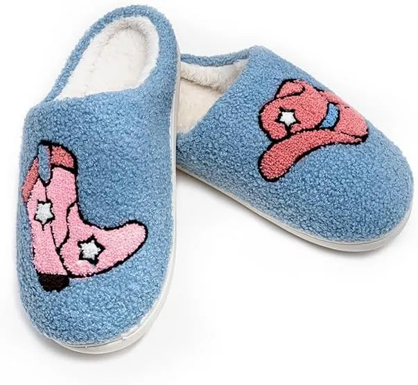 Living Royal Plush Slippers, Cozy Non-Slip Rubber Sole, Soft 100% Polyester, Silly Funny Comfortable Fuzzy Design