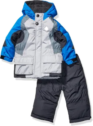 LONDON FOG Baby Boys' 2-Piece Snow Pant & Jacket Snowsuit