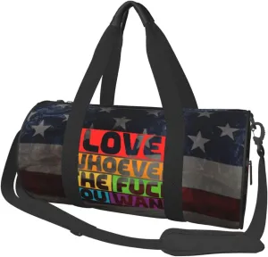 Love Whoever The Fuck You Want Duffel Bag Gym Bag Travel Sports Tote Large Foldable Beach Swim Yoga8
