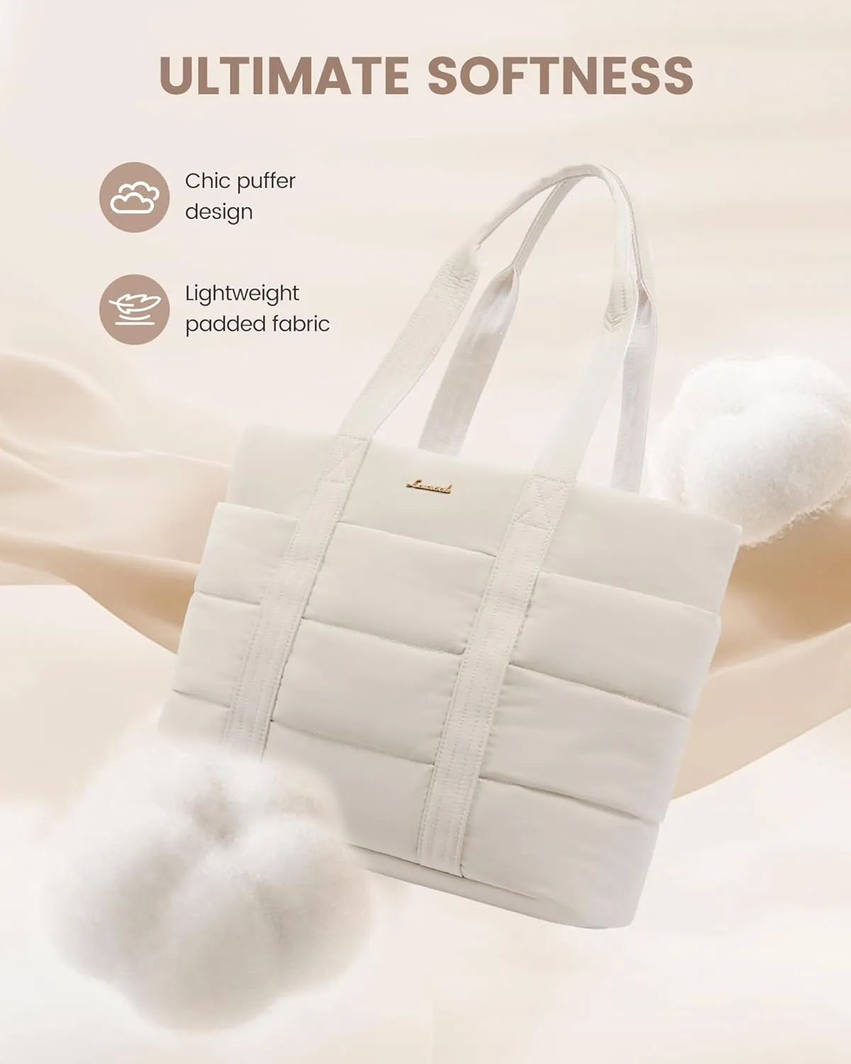 LOVEVOOK Diaper Bag Tote, 15.6inch Large Baby Diaper Bag Waterproof Travel Diaper Tote with Changing Pad
