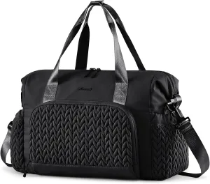 LOVEVOOK Travel Duffle Bag Gym Bag, Quilted Weekender Bags for Women Overnight Bag, Hospital Bag for Women Labor Delivery, Personal Item Travel Carry on Bag for Airplanes