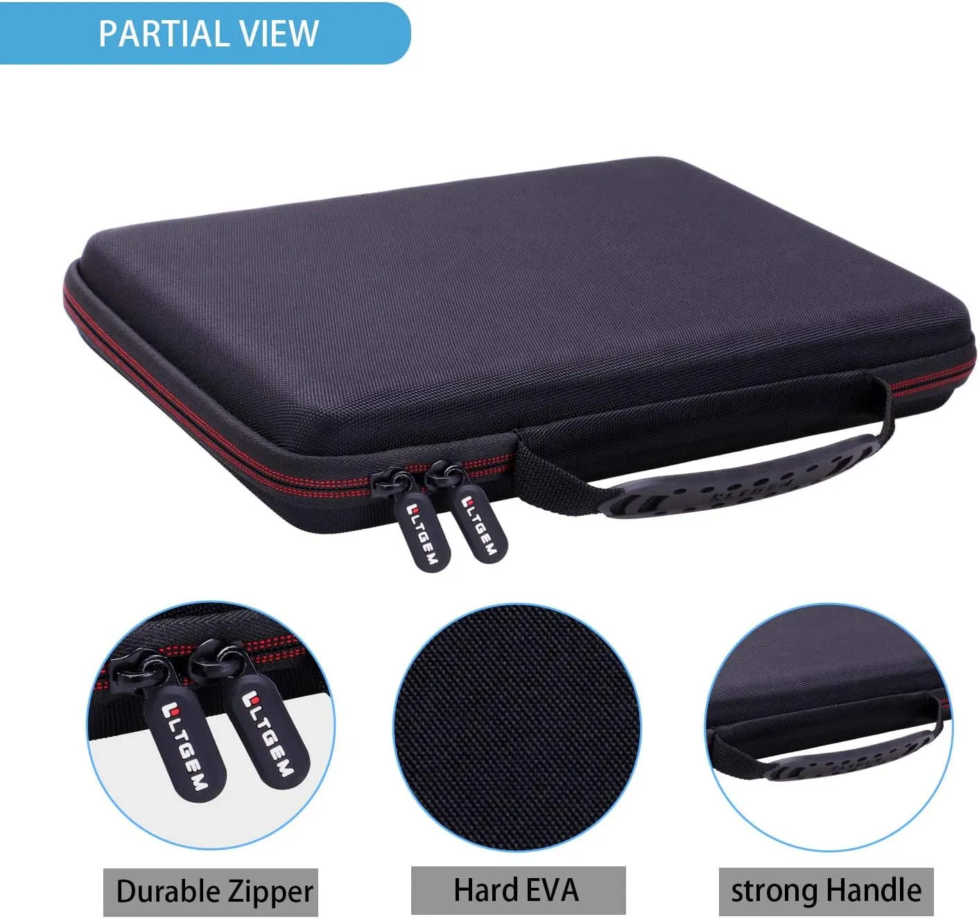 LTGEM Tablet Case for Wacom Intuos Medium Bluetooth Graphics Drawing Tablet fits Model # CTL6100 - Hard Protective Cases for Travel and Home Storage