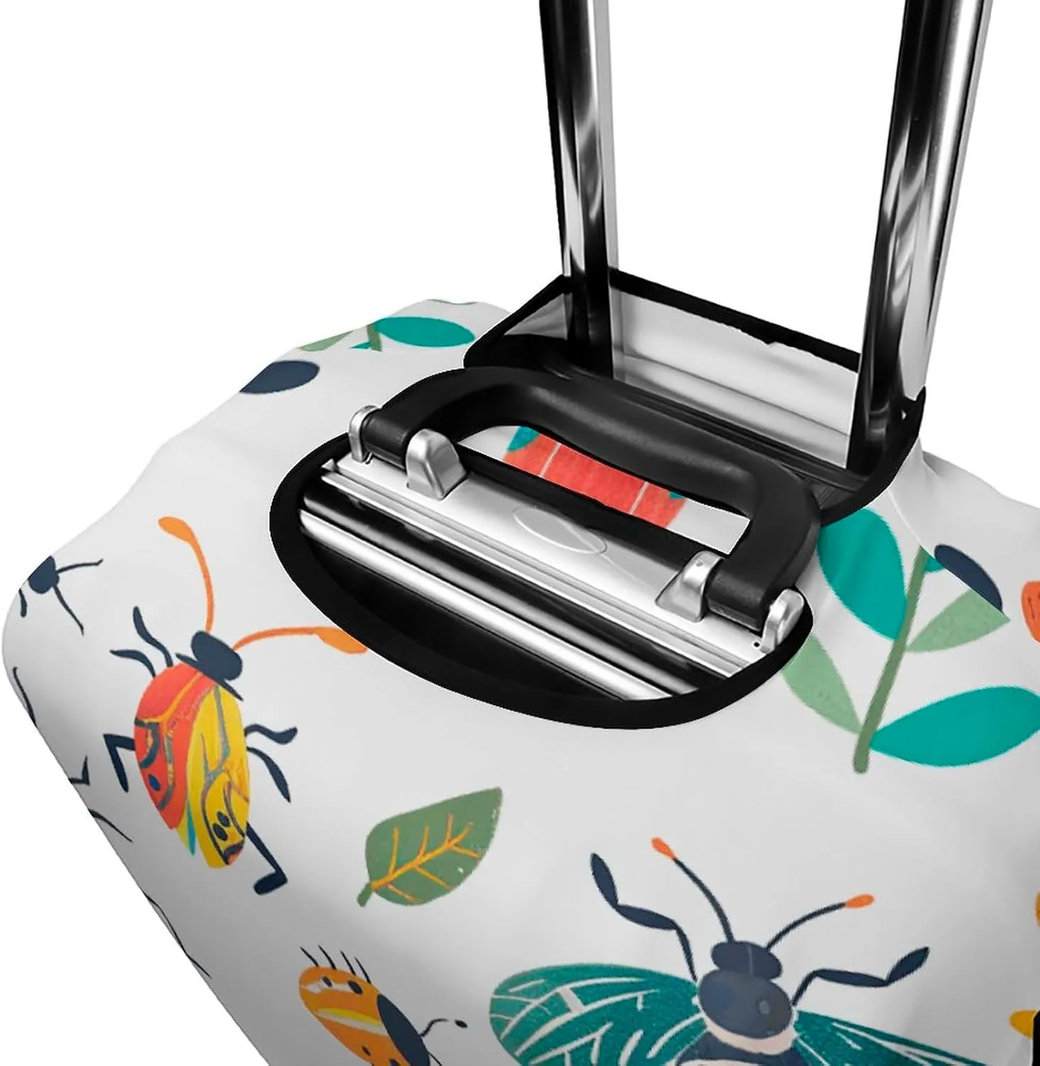 Luggage Cover for Travel, Bright Insect Pattern Fashion Luggage Covers, Washable Stretch Suitcases Protector Fits 19-32 Inch Luggage XL