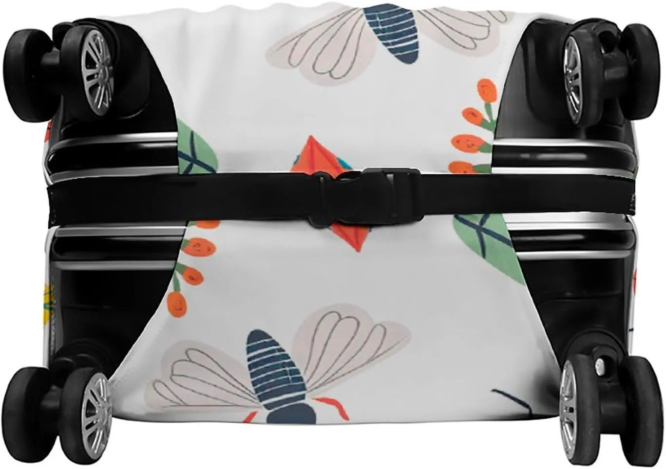 Luggage Cover for Travel, Bright Insect Pattern Fashion Luggage Covers, Washable Stretch Suitcases Protector Fits 19-32 Inch Luggage XL
