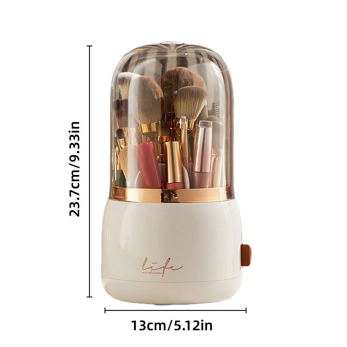 Luxury Cosmetic Brush Box Dustproof Makeup Storage Box for Lipstick Eyebrow Pen