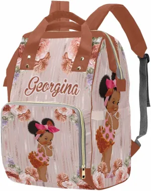 M YESCUSTOM Custom Diaper Bag with Name, Personalized Mommy Nursing Daypack with Large Capacity for Travel Birthday Gift for Women