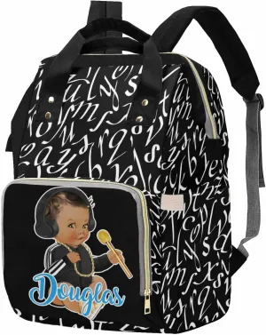 M YESCUSTOM Personalized Diaper Bag for Custom Mommy Nursing Daypack with Large Capacity for Travel Birthday Gift for Women