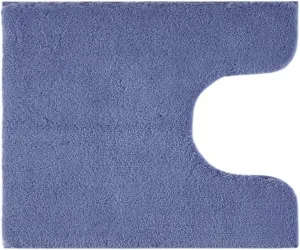 Madison Park Signature Marshmallow Bathroom Rug Non Slip, Luxrurious Plush Bath Mat, Absorbent, Quick Dry, Spa Design Bath Room Décor, 20x24, Navy