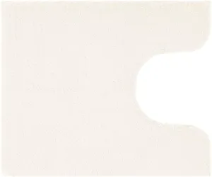 Madison Park Signature Non Slip, Luxrurious Plush Mat, Absorbent, Quick Dry, Spa Design Bath Room Décor Marshmallow Bathroom Rug, Contour, Ivory