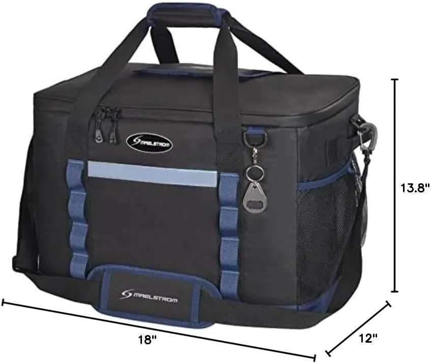 Maelstrom Soft Cooler Bag,Collapsible Soft Sided Cooler,24/30/60/75 Cans Beach Cooler,Ice Chest,Large Leakproof Camping Cooler,Portable Travel Cooler for Grocery Shopping,Camping,Road Trips