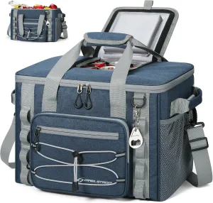 Maelstrom Soft Sided Cooler Bag, 30/40 Can Collapsible Insulated Ice Chest, Large Leakproof Camping & Travel Cooler for Kayaking & Beach
