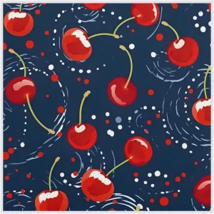 Magic Cosmetics Pouch Aesthetic Cherry Self-Adhesive Camera Cover Cloth Protective Foldable Makeup Bag for Lens Cat Makeup Bag 21.7x21.7