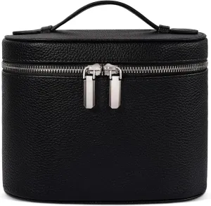 Makeup Bag, Travel Make up Case with Compartments and Handle, Portable Cosmetic Organizer Bags,Toiletry Bag for Women
