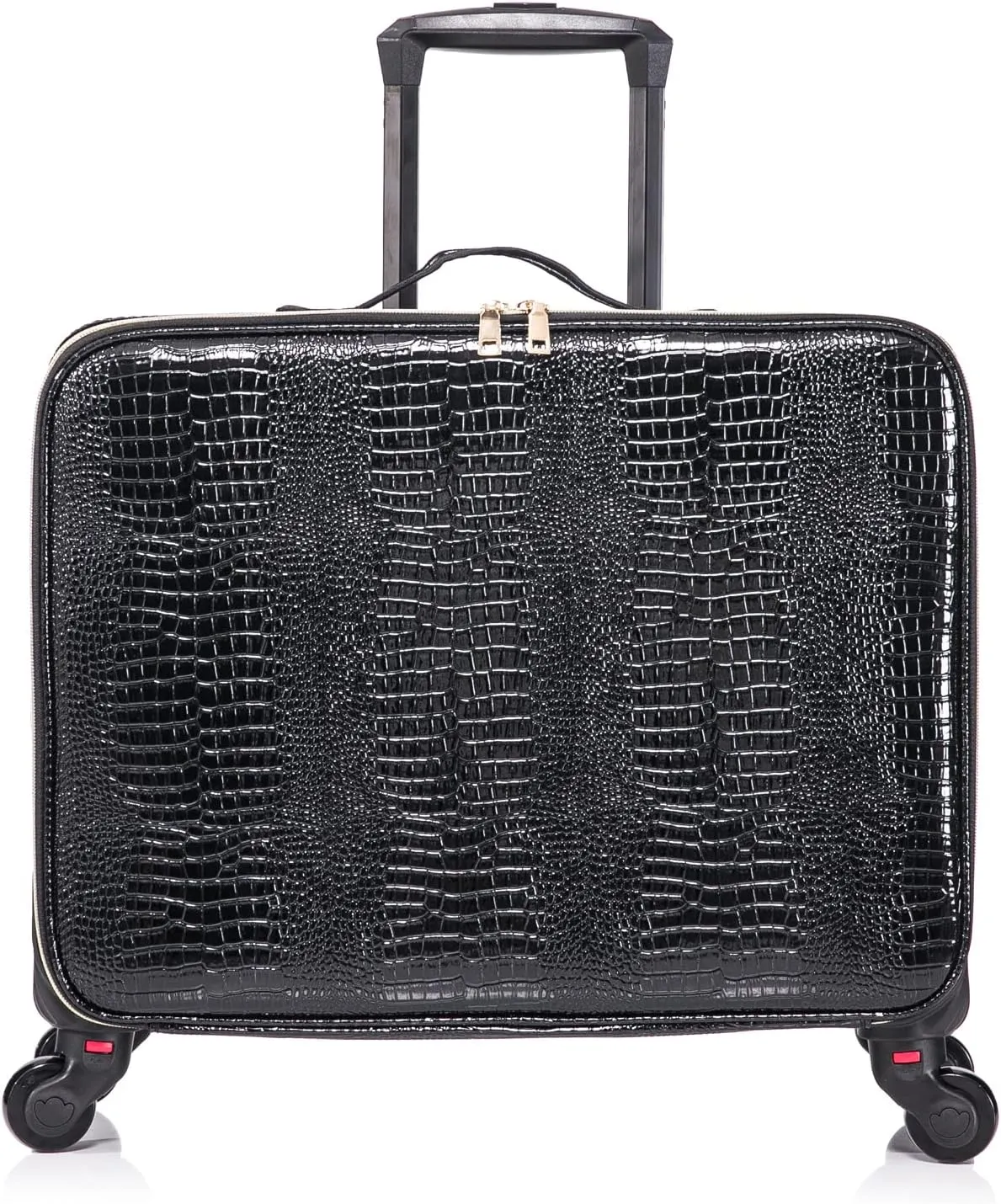 Makeup Train Case,Rolling Makeup Case,Storage Cosmetic Travel Trolley with Wheels,Salon Barber Case Traveling Cart Trunk for Cosmetologist Nail Tech Hairstylist
