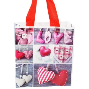 Medium "Love" & Hearts Printed PP Non-Woven Bag