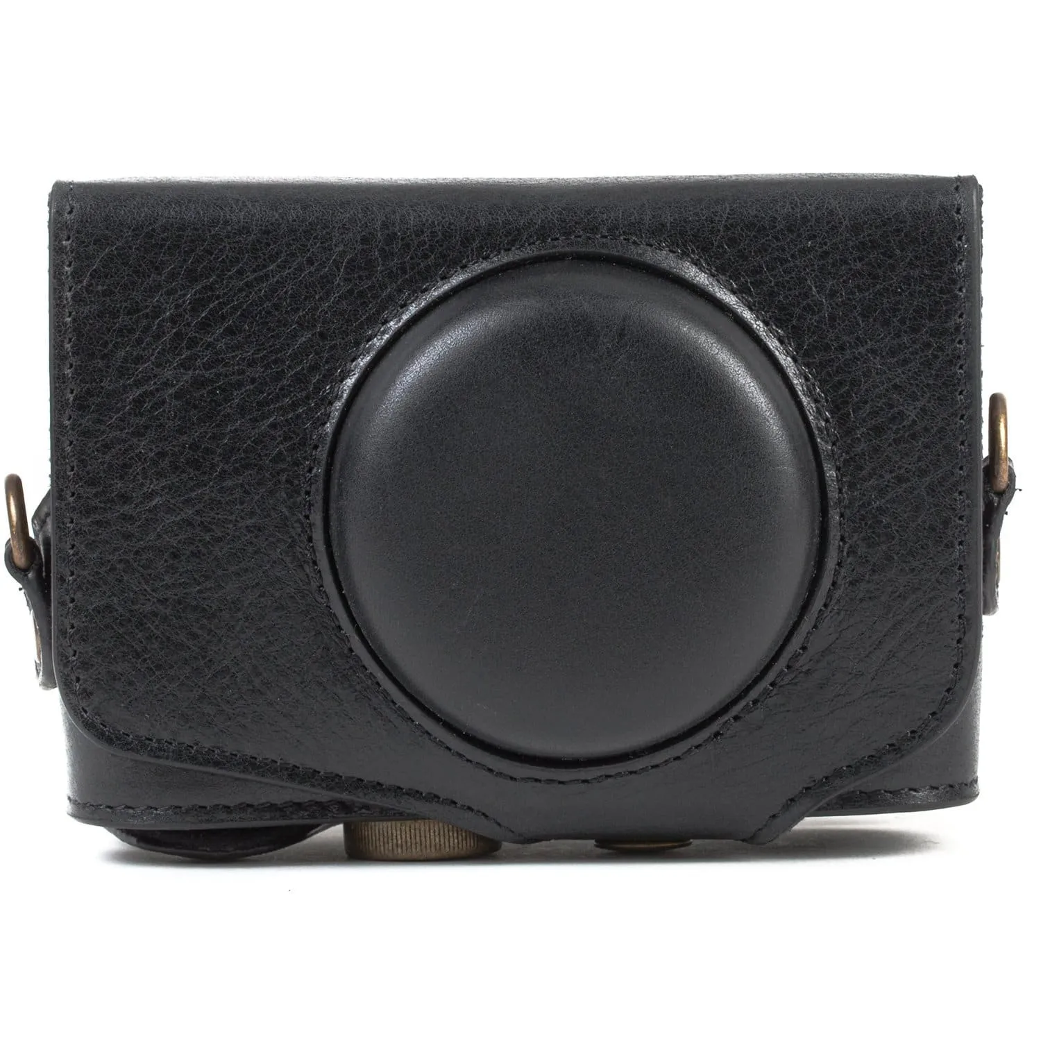 MegaGear Canon PowerShot SX740 HS, SX730 HS Ever Ready Top Grain Leather Camera Case with Strap