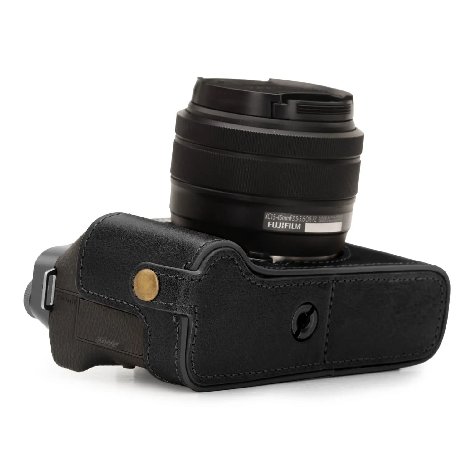 MegaGear Fujifilm X-T200 Ever Ready Top Grain Leather Camera Half Case
