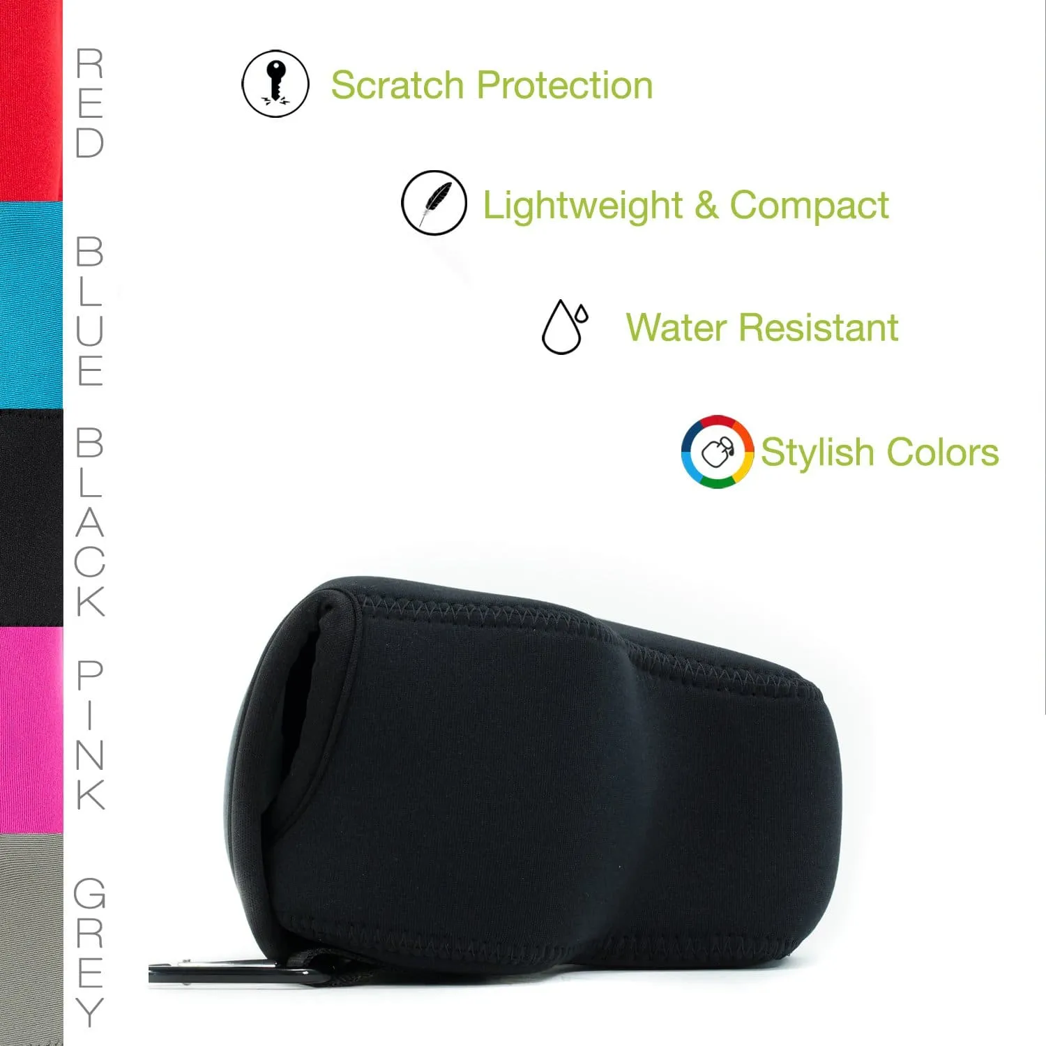 MegaGear Nikon Coolpix B700 Ultra Light Neoprene Camera Case, with Carabiner