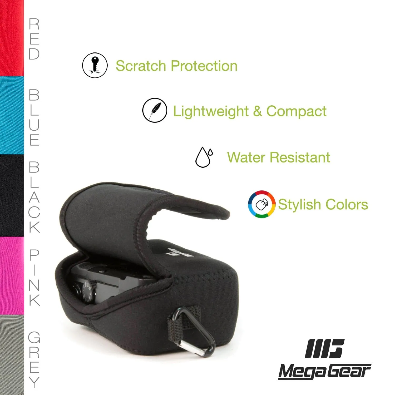 MegaGear Nikon Coolpix W150, W100, S33 Ultra Light Neoprene Camera Case