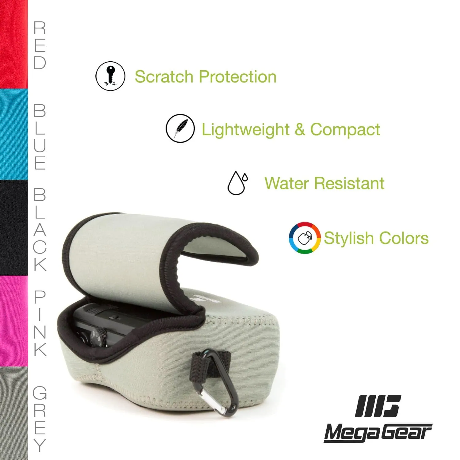 MegaGear Nikon Coolpix W150, W100, S33 Ultra Light Neoprene Camera Case