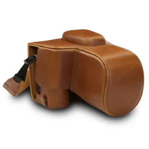 MegaGear Nikon D3500 Ever Ready Leather Camera Case and Strap